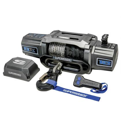 Superwinch SX12SR Winch Graphite 12V 12000 lbs with Synthetic Rope