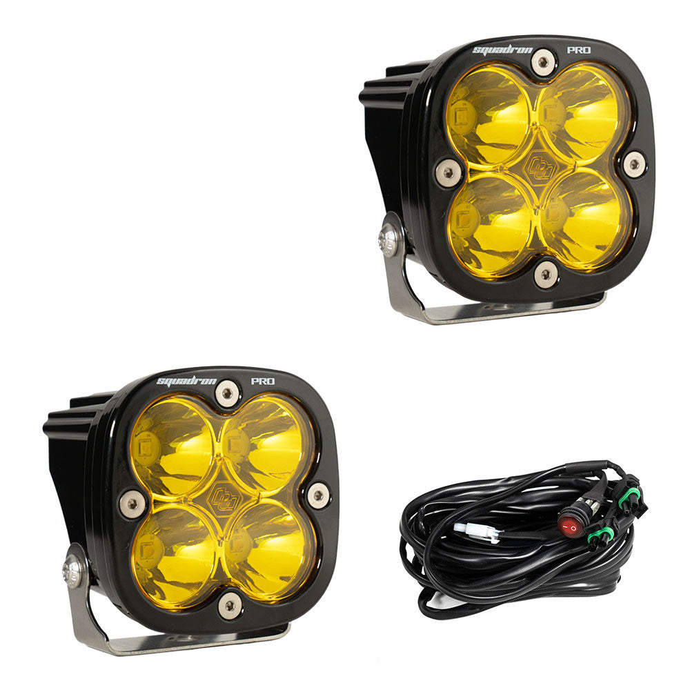 Baja Designs Squadron Pro Wide Cornering LED Light (Amber) (Pair)