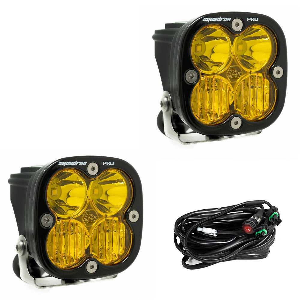 Baja Designs Squadron Pro Wide Cornering LED Light (Amber) (Pair)