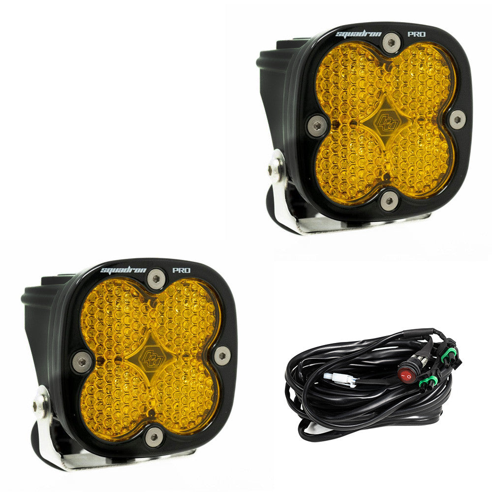 Baja Designs Squadron Pro Wide Cornering LED Light (Amber) (Pair)