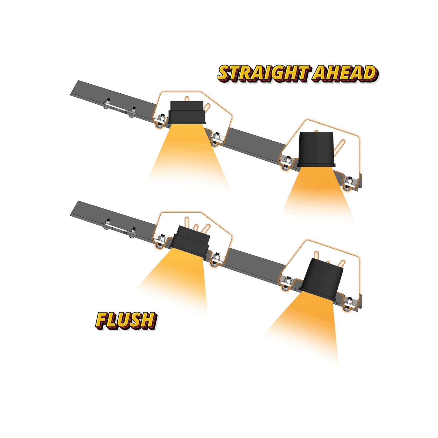 Sierra Tango Front Bumper -  Light Pod Mounting Brackets
