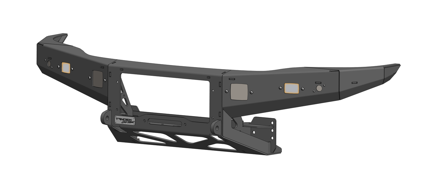 Sierra Tango Front Bumper - 1X2 Light Pod Blanking Plates (pair)